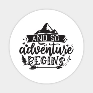 Cute Camping Adventure Magnet